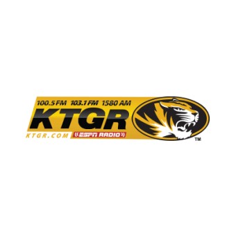 KTGR 1580 AM & 100.5 FM logo