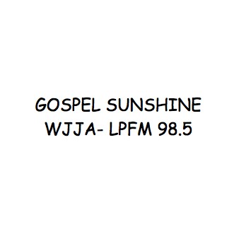 WJJA-LP 98.5 FM logo