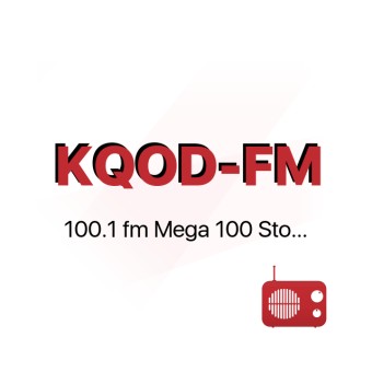 KQOD-FM 100.1 fm Mega 100 Stockton logo