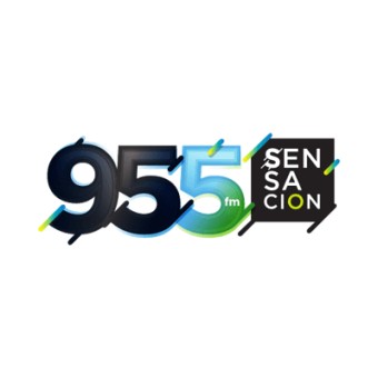 95.5 Sensación FM logo